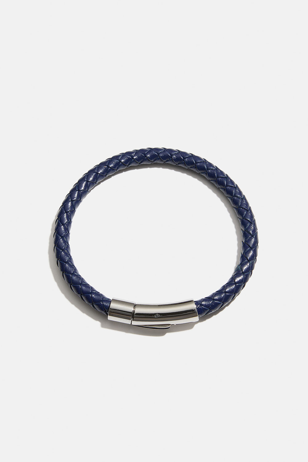 Mørkeblå læderrem med stålspænde i gruppen Smykker / Armbånd / Armbånd - unisex hos Glitter (2510021770)