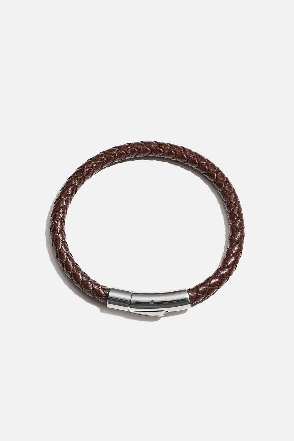 Brun læderrem med stålspænde i gruppen Smykker / Armbånd / Armbånd - unisex hos Glitter (2510021780)