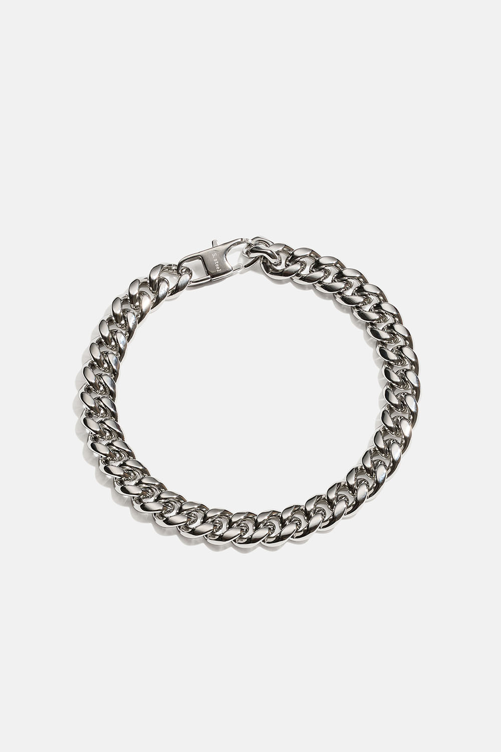 Bredt kædearmbånd i stål i gruppen Stål / Armbånd i stål hos Glitter (2510021816)