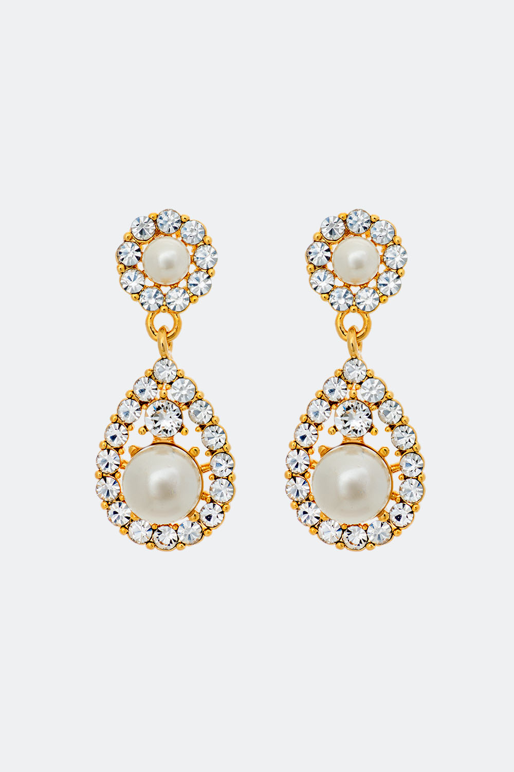 Petite Sofia pearl earring - Crystal (Gold) i gruppen Lily and Rose - Øreringe hos Glitter (253000150202)