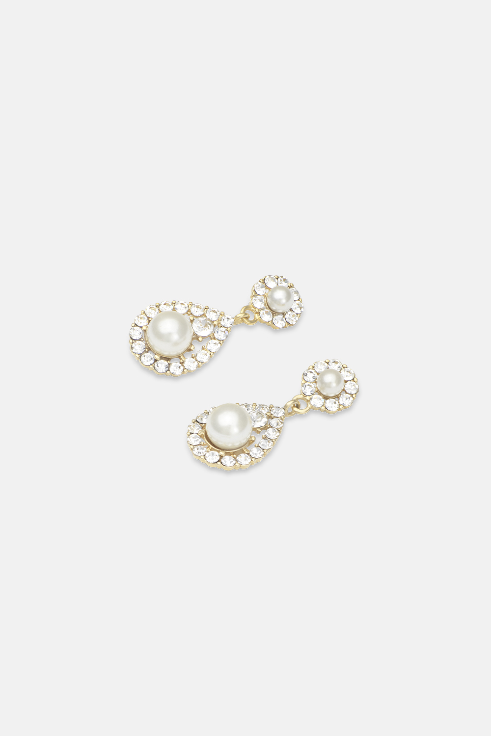 Petite Sofia pearl earring - Crystal (Gold) i gruppen Lily and Rose - Øreringe hos Glitter (253000150202)