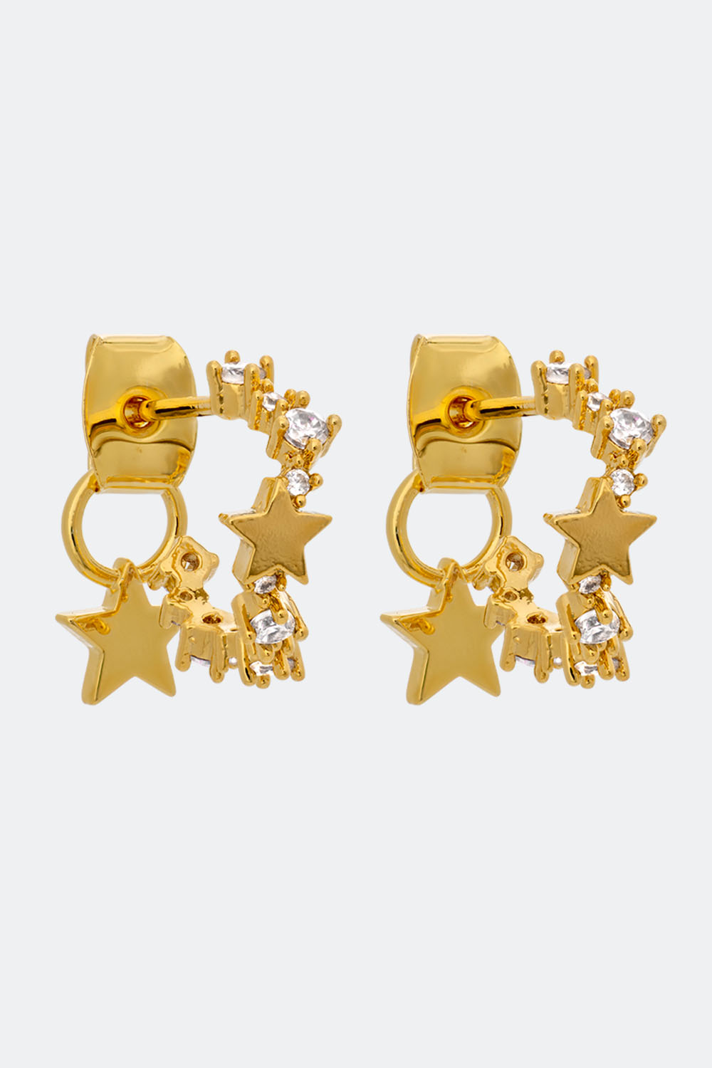 Petite Capella earrings - Crystal (Gold) i gruppen Lily and Rose - Øreringe hos Glitter (253000400202)
