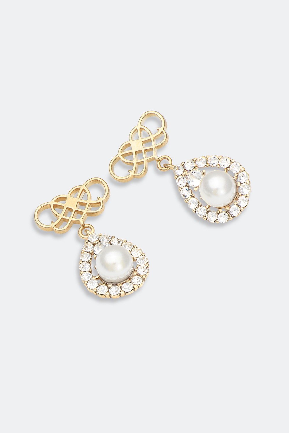 Signature drop earring - Ivory pearl (Gold) i gruppen Lily and Rose - Øreringe hos Glitter (253000510202)