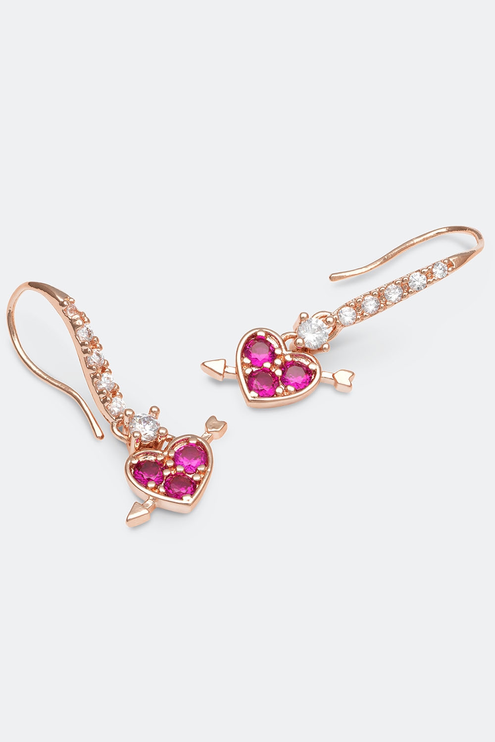 Lowe earrings - Pink ruby i gruppen Lily and Rose - Øreringe hos Glitter (253000995502)