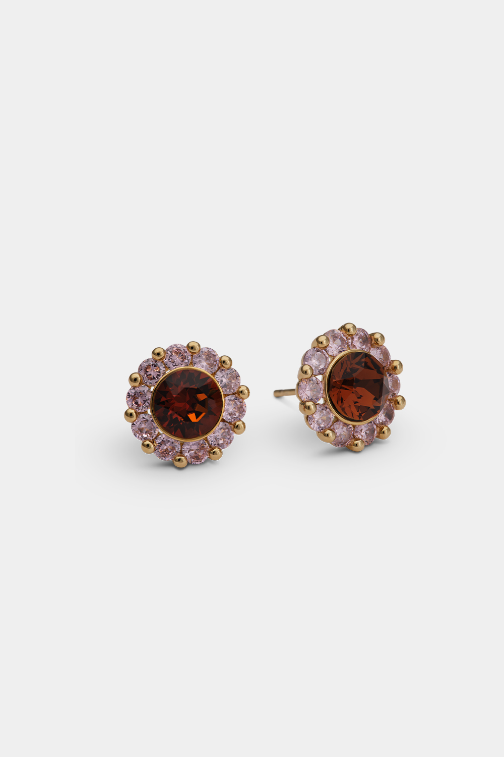 New Miss Sofia earrings - Pink amber i gruppen Smykker / Øreringe / Ørestikker hos Glitter (253001604802)