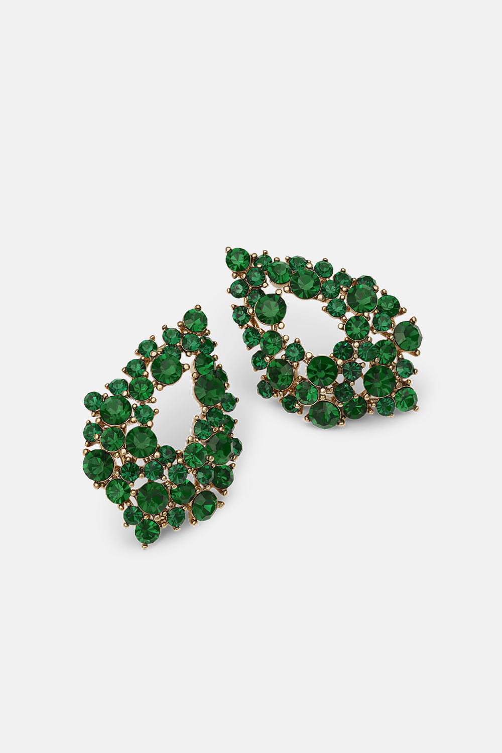 Alice earrings - Emerald i gruppen Smykker / Øreringe / Similiøreringe hos Glitter (253001617502)