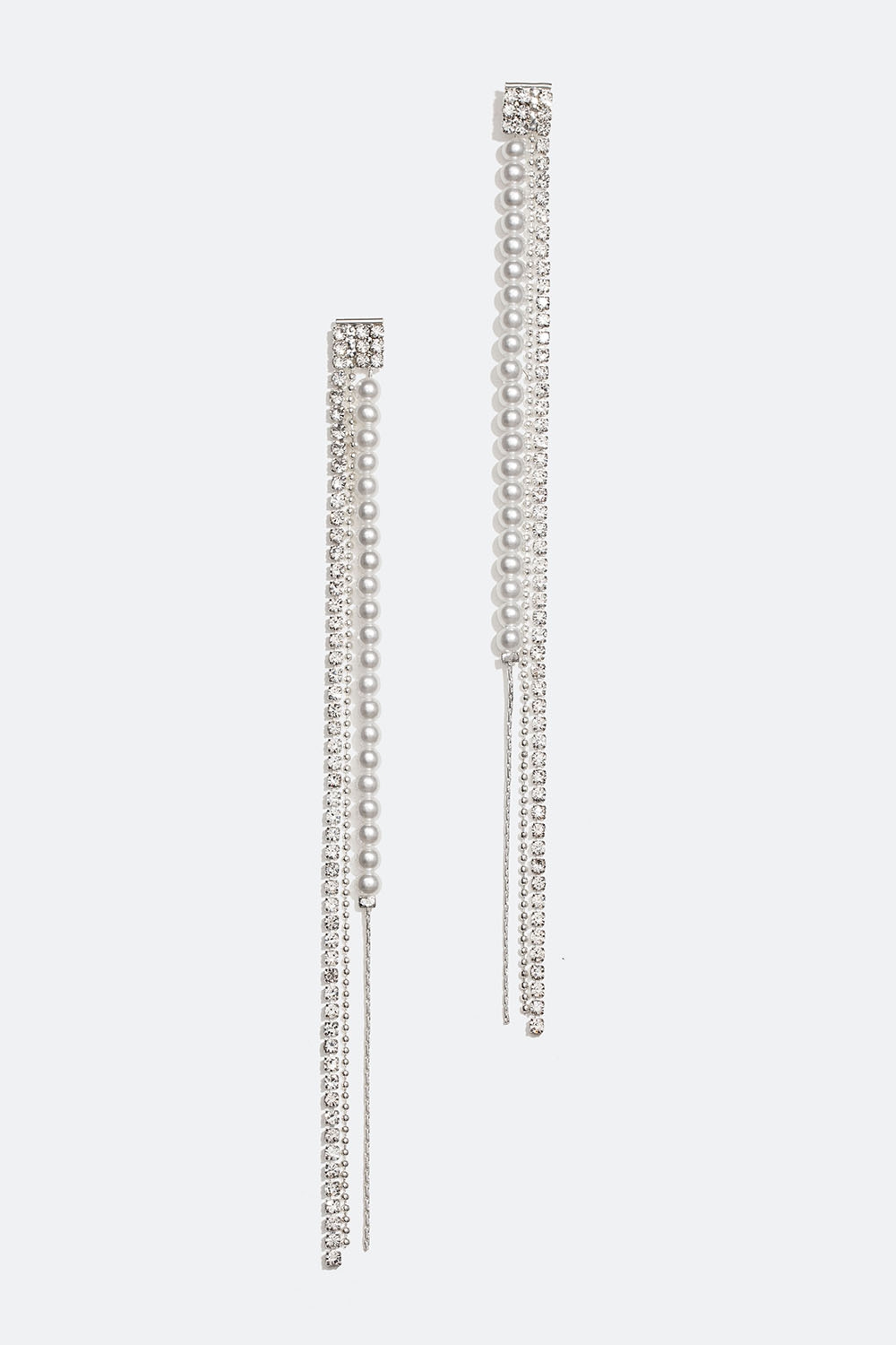 Lange øreringe med perler og glassten i gruppen Smykker / Øreringe hos Glitter (253005900201)