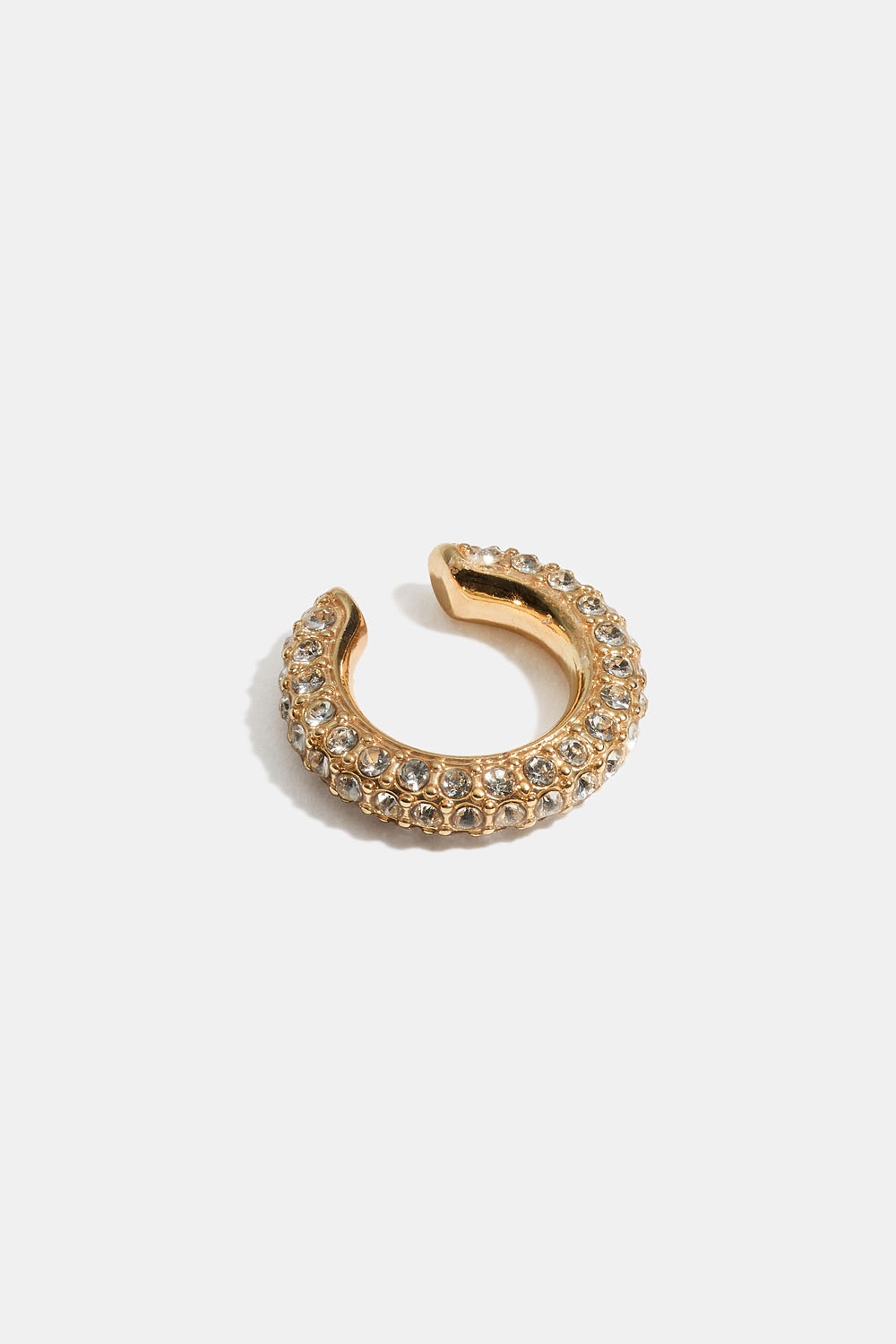 Guldfarvet earcuff med rhinsten i gruppen Smykker / Øreringe / Ear cuffs hos Glitter (253009622002)