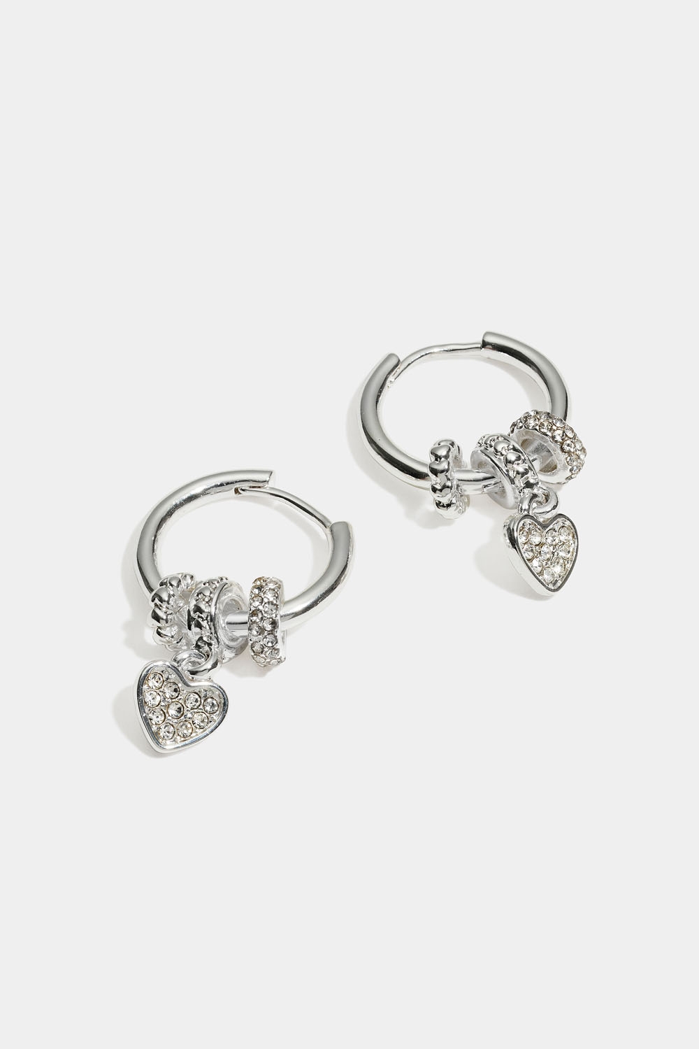 Hoops med charms og rhinsten i gruppen Smykker / Øreringe / Hoops hos Glitter (253009791001)