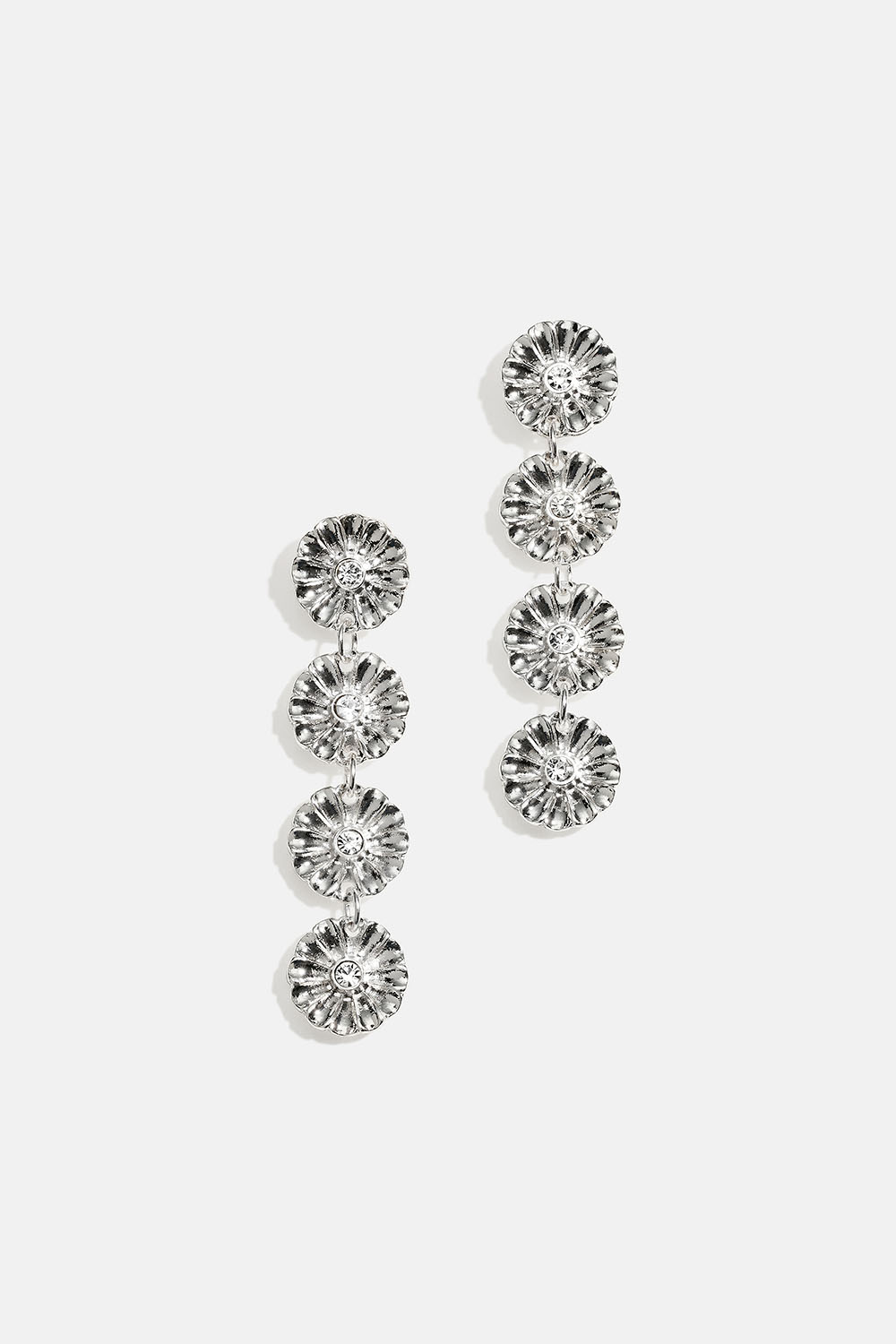 lange øreringe med blomster og glassten i gruppen Smykker / Øreringe hos Glitter (253010701001)