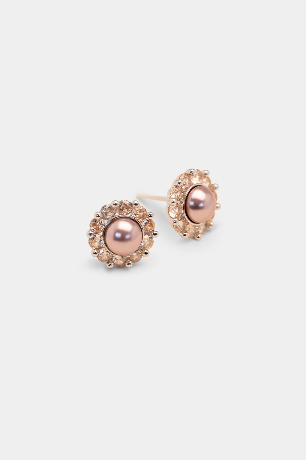 Miss Sofia earrings - Pink topaz pearl i gruppen Lily and Rose - Øreringe hos Glitter (253746815000)