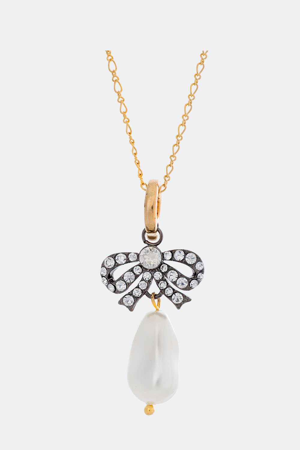 Marie Antoinette pearl necklace - Crystal i gruppen Lily and Rose - Halskæder hos Glitter (254000163102)