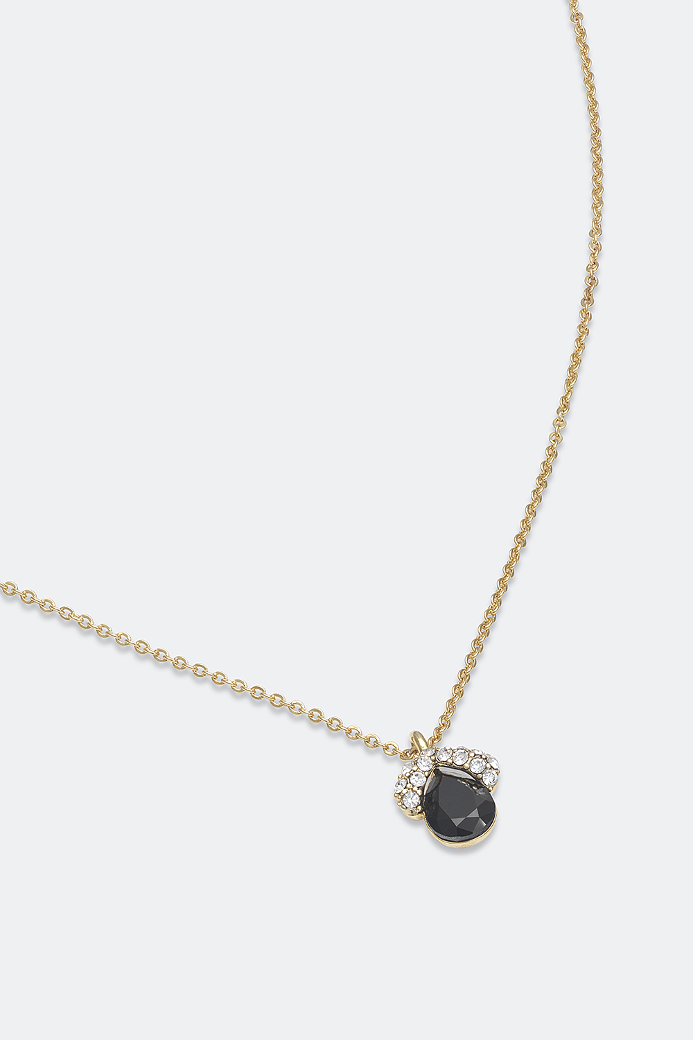 Køb Miss Grace necklace - Black onyx Glitter.dk