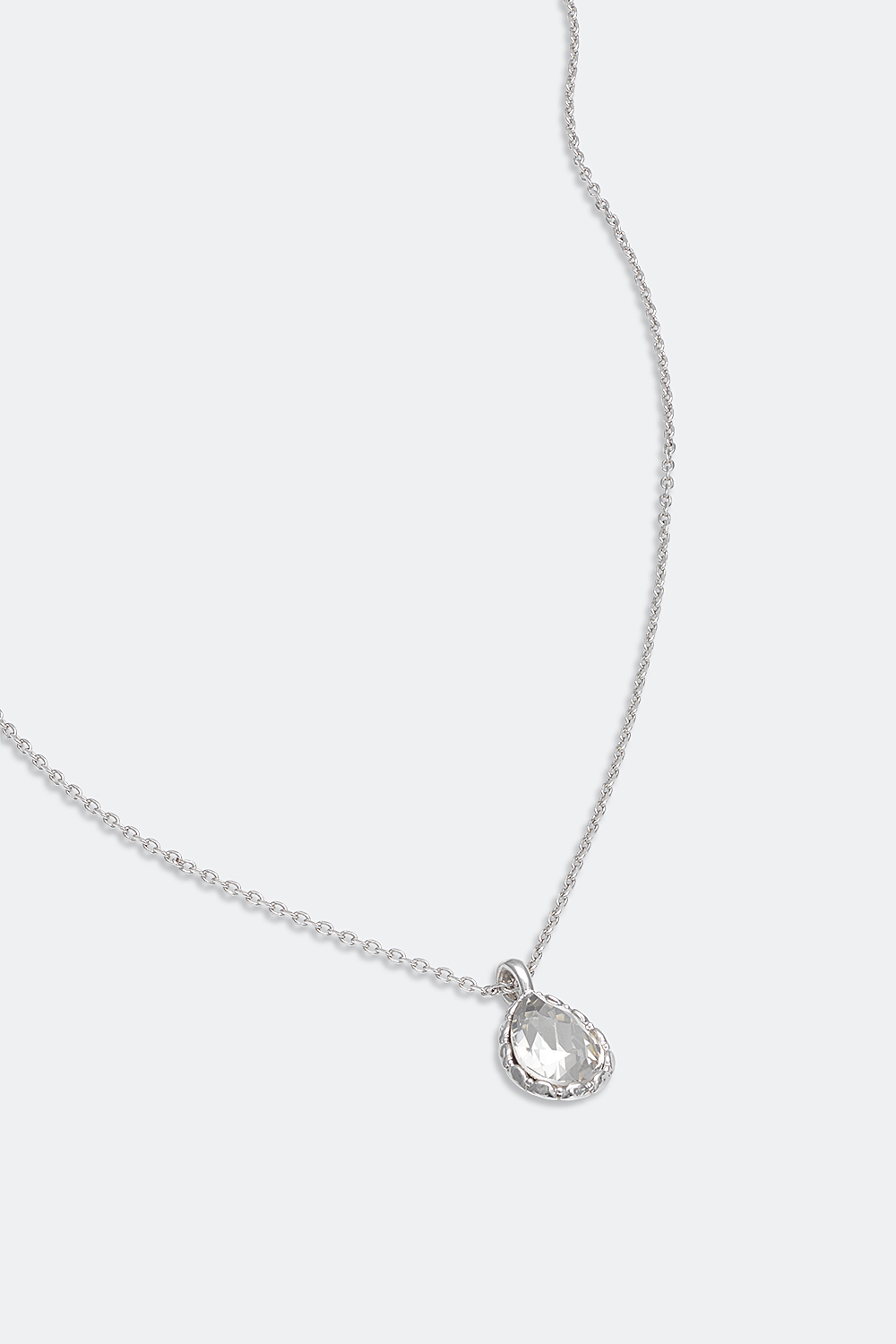 Zoe necklace - Crystal (Silver) i gruppen Lily and Rose - Halskæder hos Glitter (254000280201)