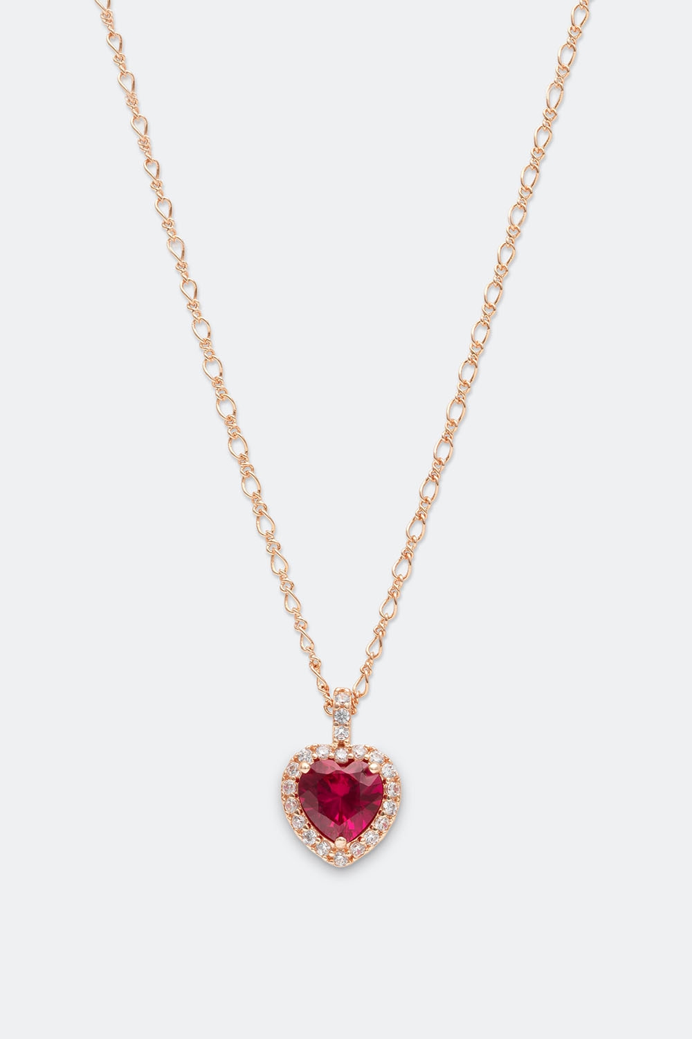 Delphine necklace - Pink ruby i gruppen Smykker / Halskæder / Halskæder med vedhæng hos Glitter (254000485202)