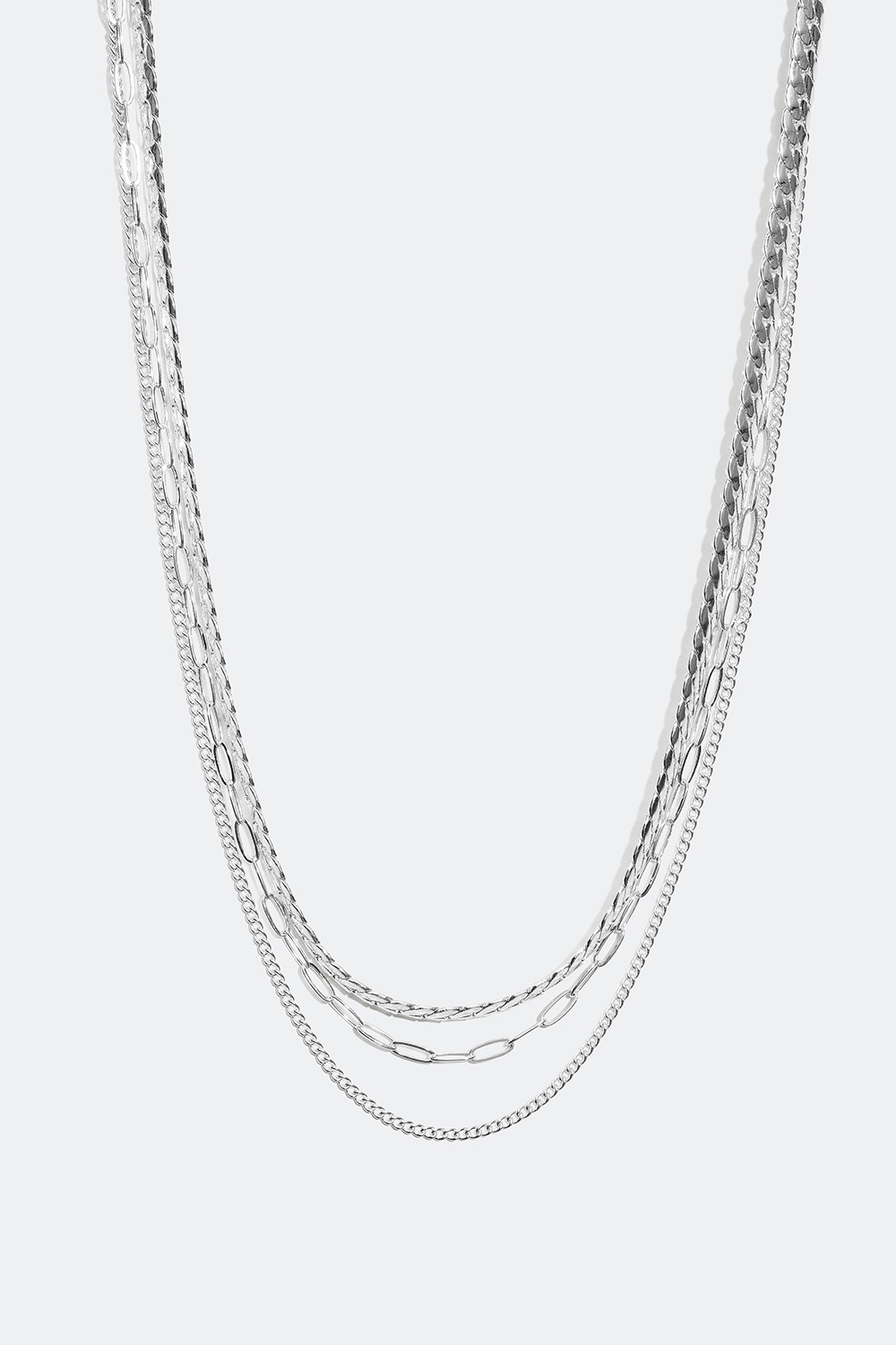 Lag-på-lag-halskæde med forskellige kæder i gruppen Smykker / Halskæder / Kæder hos Glitter (254000551000)