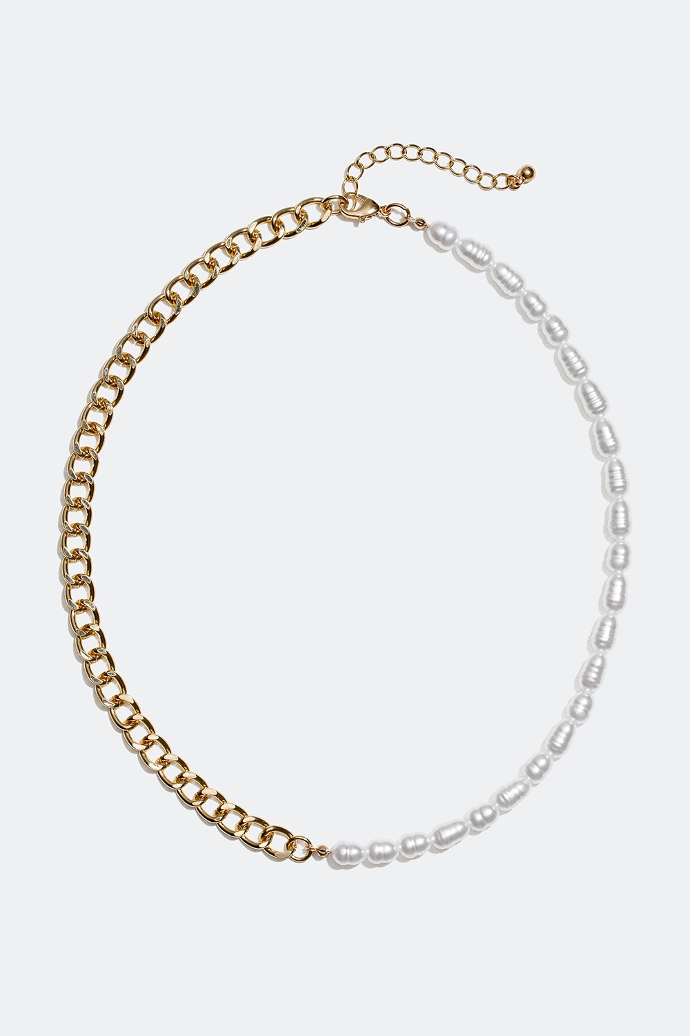 Perlehalskæde med kæde i gruppen Smykker / Halskæder hos Glitter (254000633400)