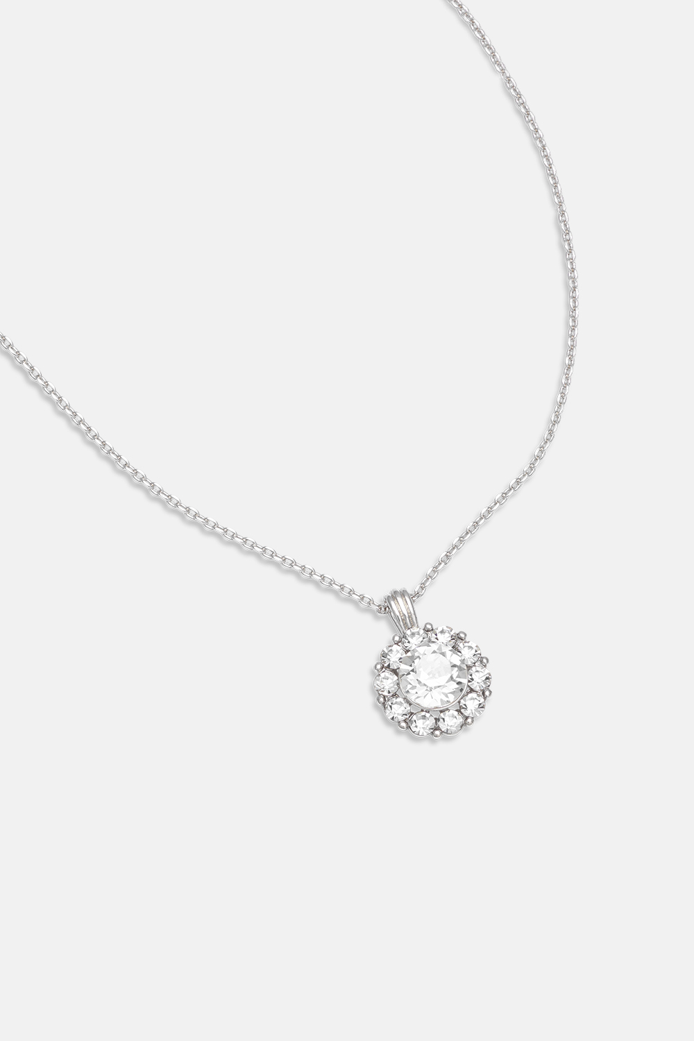 New Sofia necklace - Crystal (Silvershade) i gruppen Smykker / Halskæder / Halskæder med vedhæng hos Glitter (254000761001)