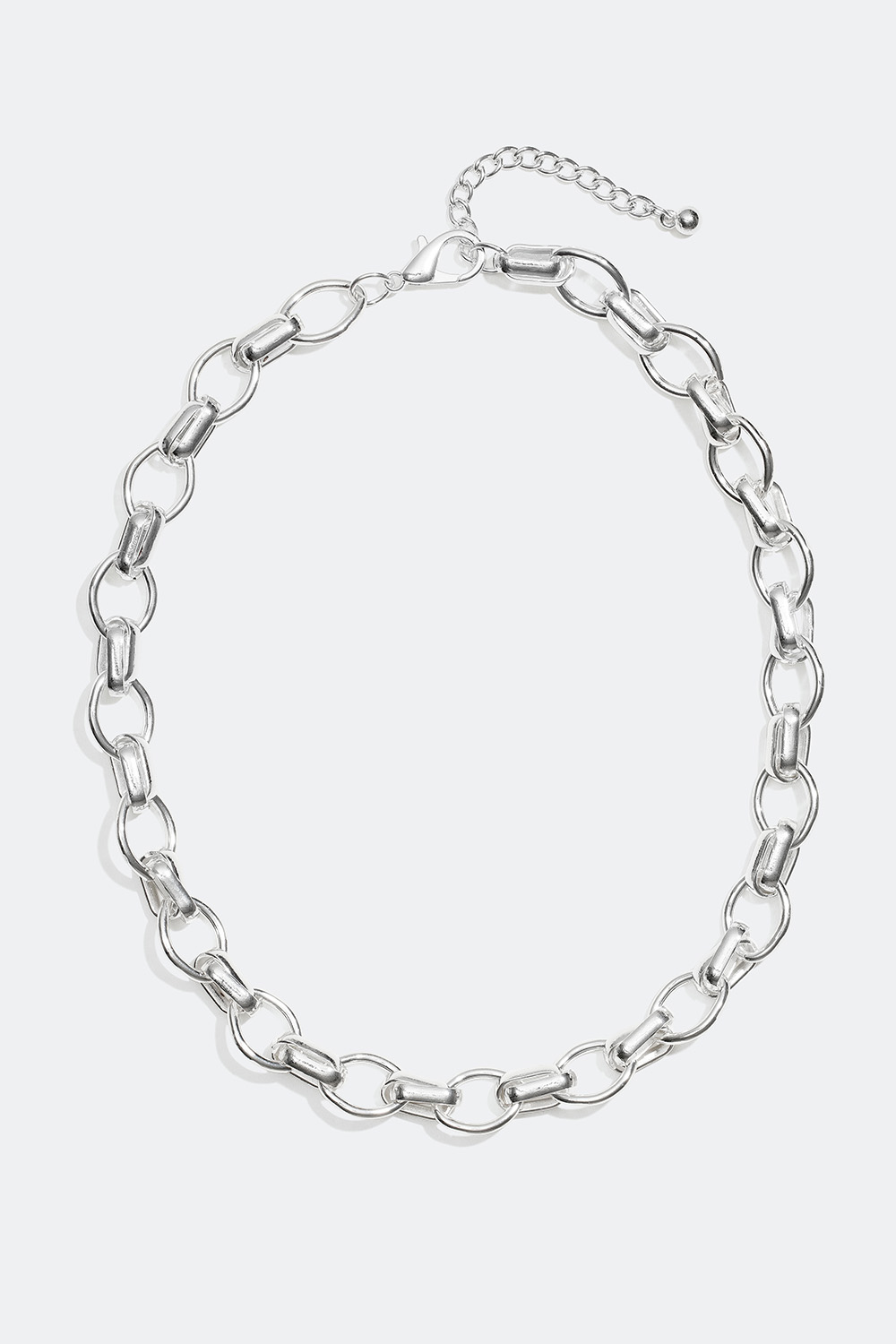 Kort kæde-halskæde med afrundede led i gruppen Smykker / Halskæder / Kæder hos Glitter (254000811001)