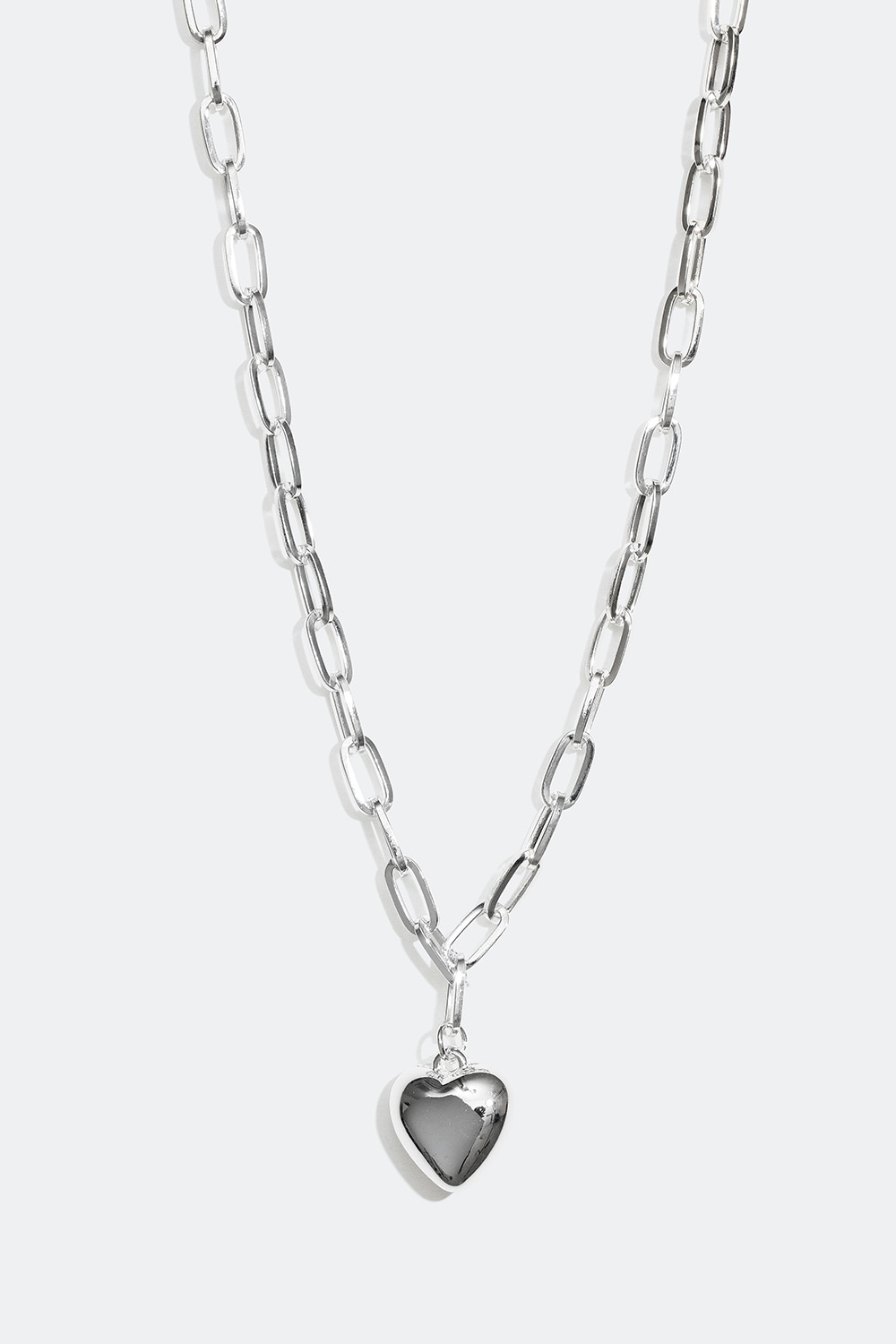 Kæde-halskæde med chunky hjerte i gruppen Smykker / Halskæder / Halskæder med vedhæng hos Glitter (254000821001)