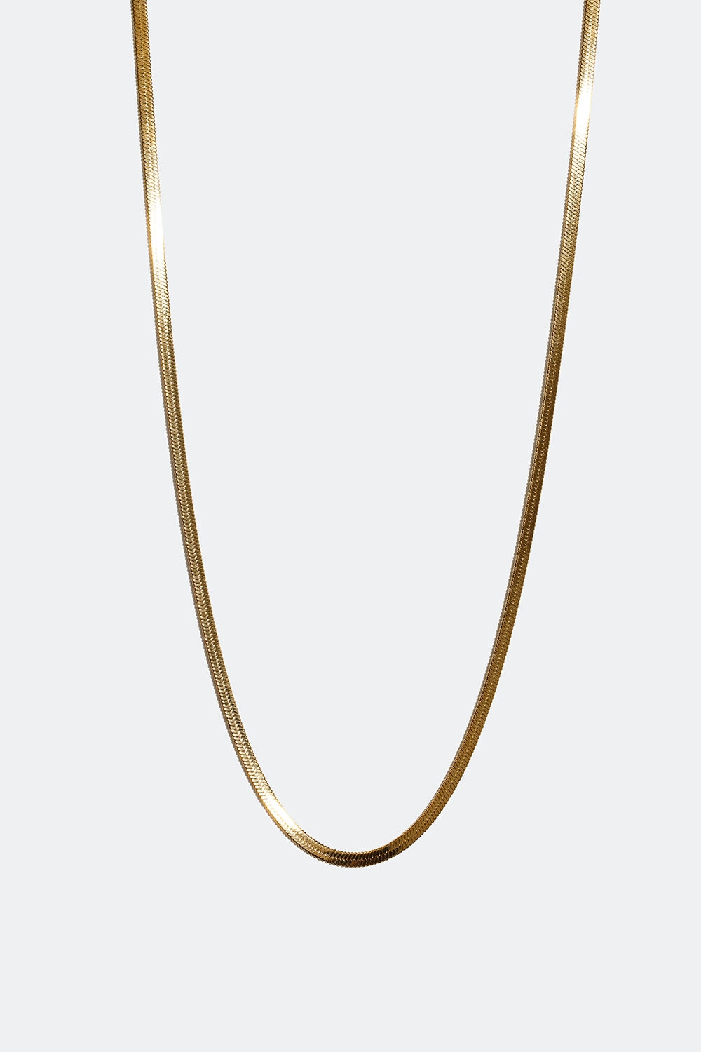 Halskæde i stål med 18k guld med slangekæde i gruppen Smykker / Halskæder / Kæder hos Glitter (254001072002)