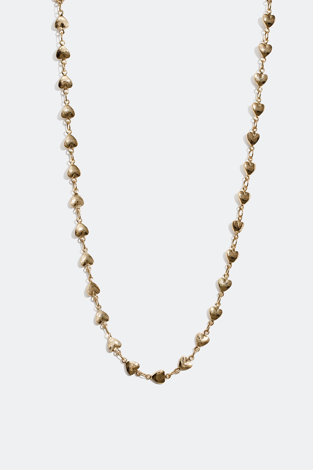 Guldfarvet halskæde med små hjerte i gruppen Smykker / Halskæder hos Glitter (254001102002)