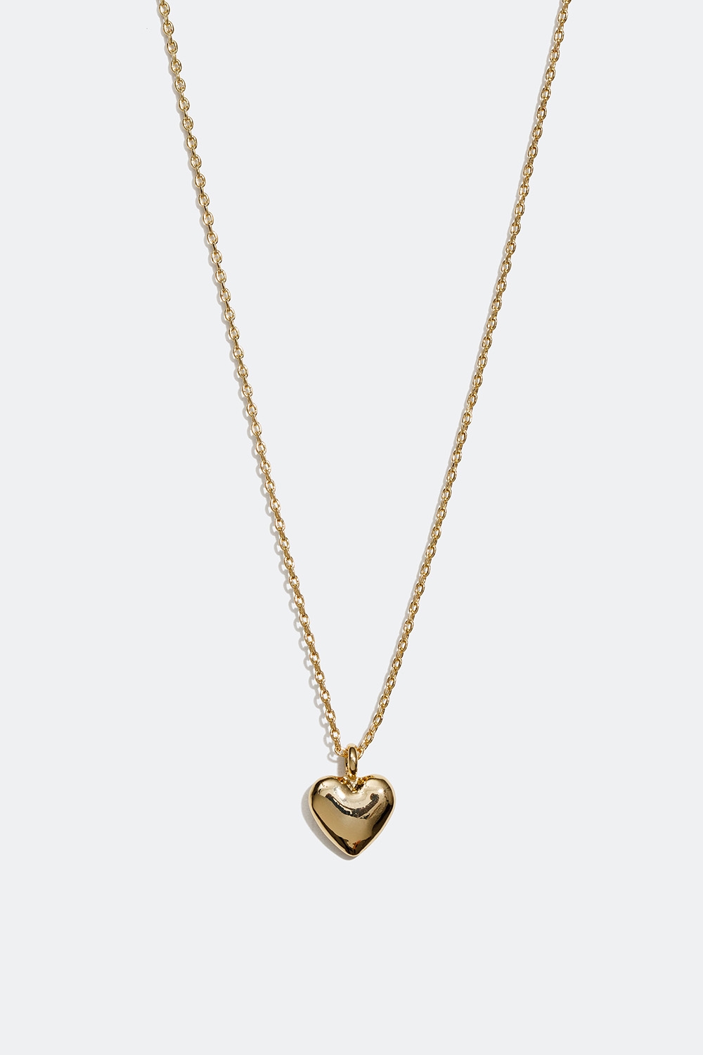 Guldfarvet halskæde med lille hjerte i gruppen Smykker / Halskæder / Halskæder med vedhæng hos Glitter (254001132002)