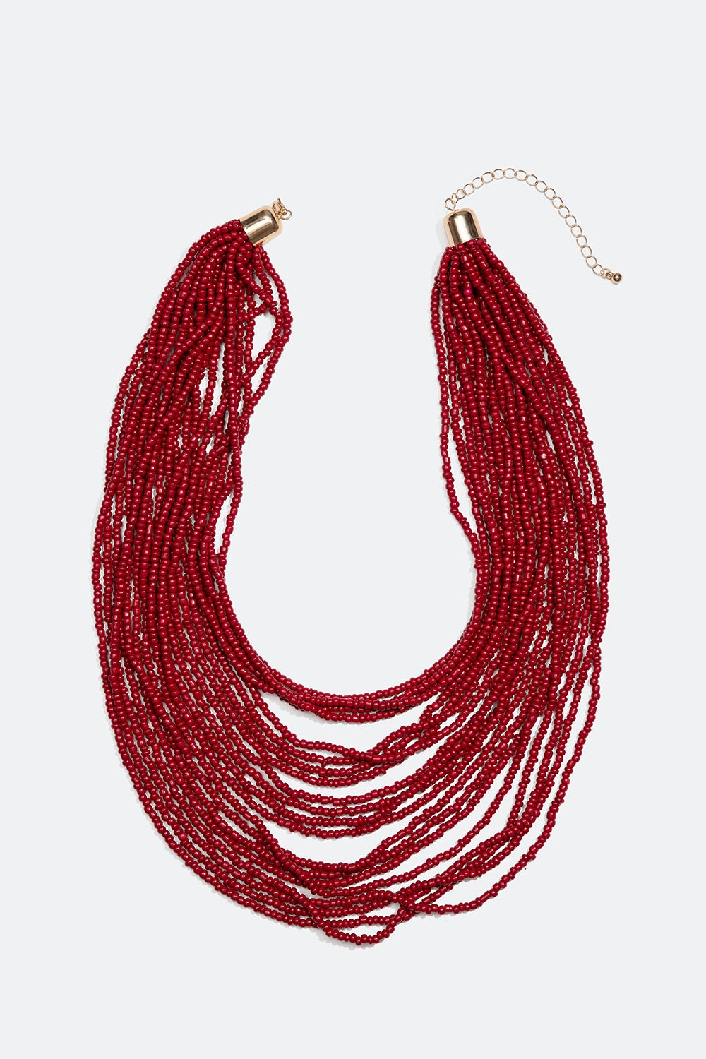 Stor halskæde med røde perler i gruppen Smykker / Halskæder hos Glitter (254001486002)