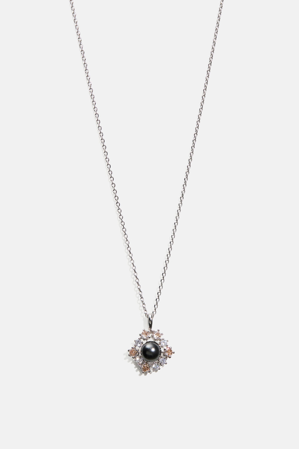 New Emily necklace - Jet Pearl i gruppen Smykker / Halskæder / Halskæder med vedhæng hos Glitter (254002529001)