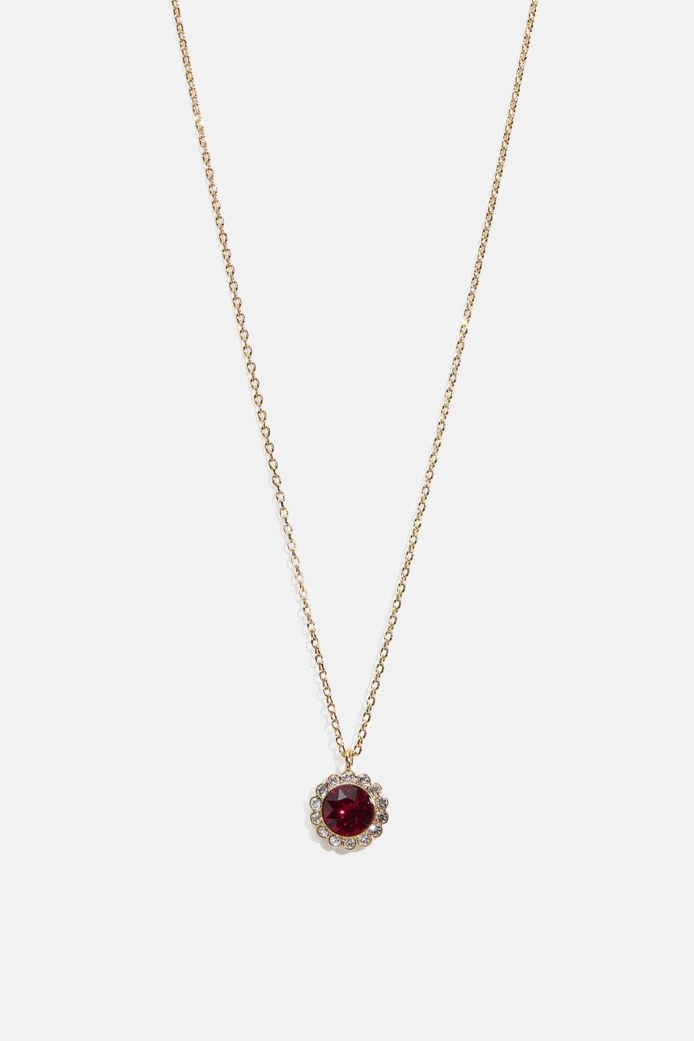 Miss Bea necklace - Ruby i gruppen Smykker / Halskæder / Halskæder med vedhæng hos Glitter (254002546002)