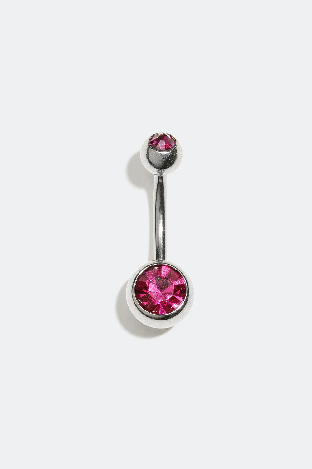 Navlepiercing med to rosa sten i gruppen Smykker / Piercinger / Navlepiercinger hos Glitter (255000465010)