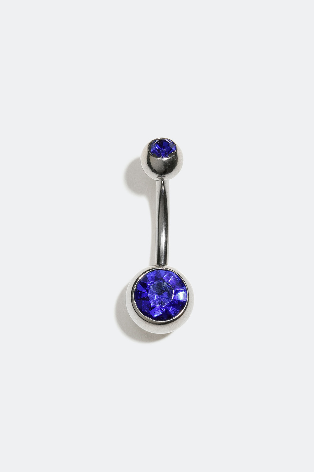 Navlepiercing med to blå sten i gruppen Smykker / Piercinger / Navlepiercinger hos Glitter (255000467010)