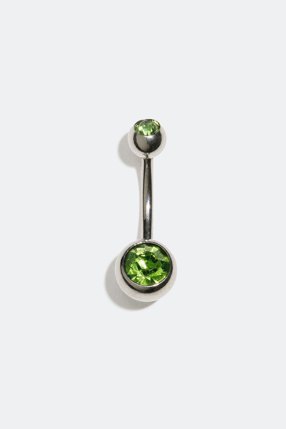 Navlepiercing med to grønne sten i gruppen Smykker / Piercinger / Navlepiercinger hos Glitter (255000467510)
