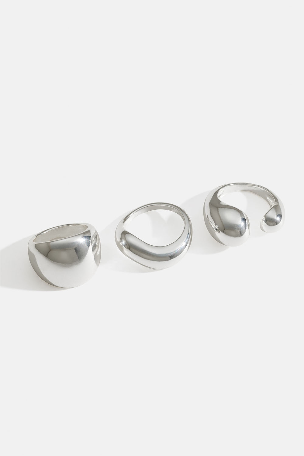 Chunky ringe, 3-pak i gruppen Smykker / Ringe / Flerpak hos Glitter (2560015710)