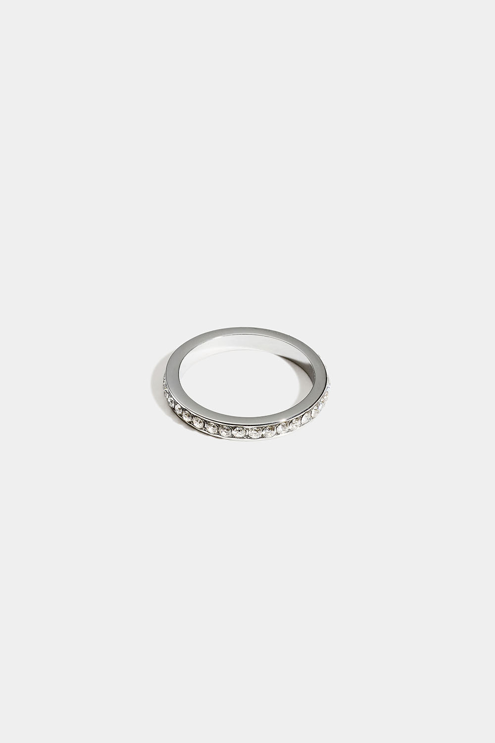 Lillefingerring i stål med Cubic Zirconia i gruppen Stål / Ringe i stål hos Glitter (2560021616)