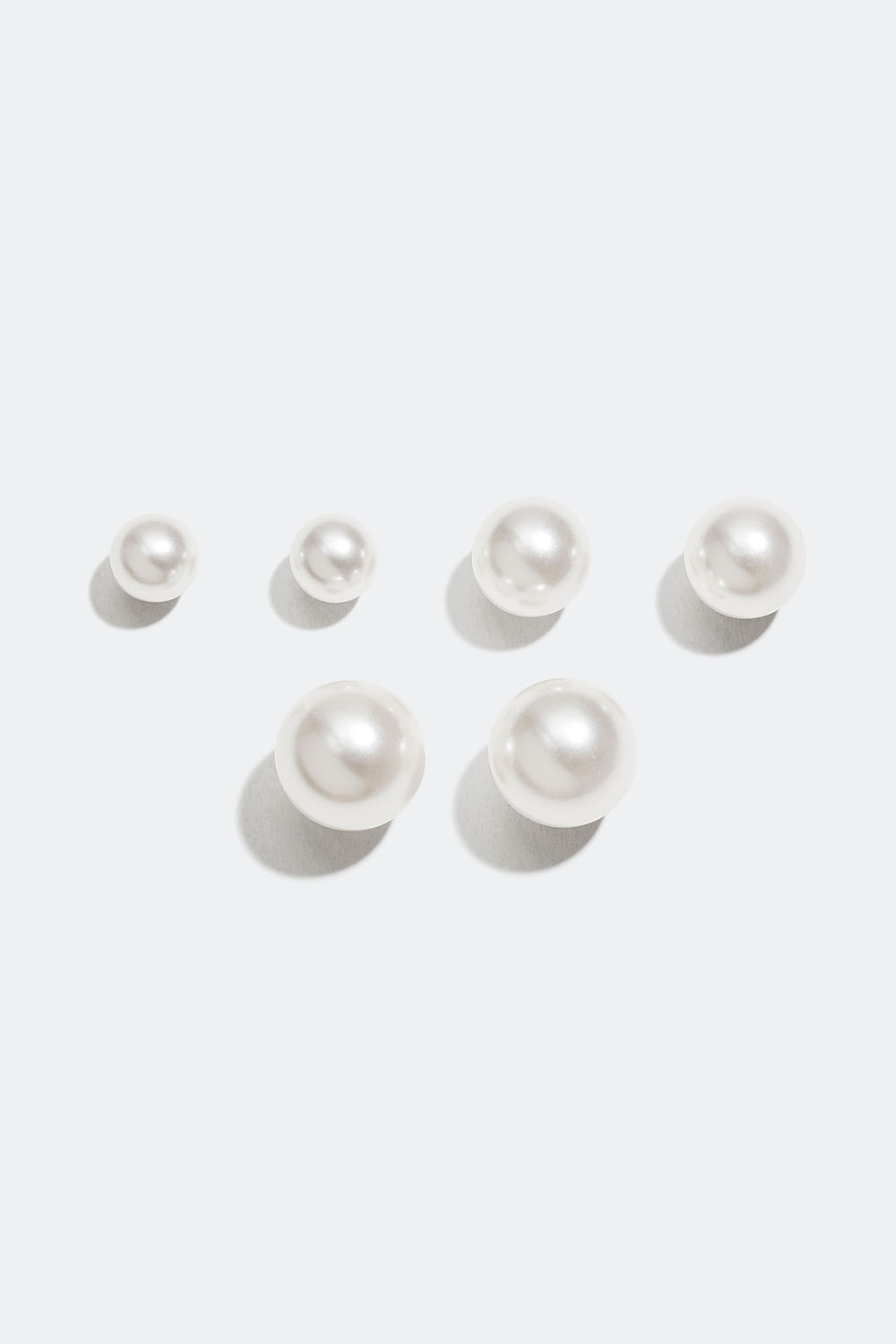 Sølvøreringe med perler, 3-pack i gruppen Sølvsmykker / Sølvøreringe / Flerpak hos Glitter (310310)