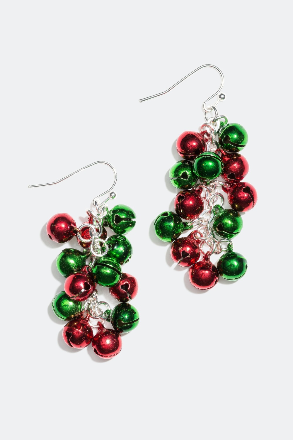 Øreringe med bjælder i grøn og rød i gruppen Jul / Christmas Collection hos Glitter (321601)