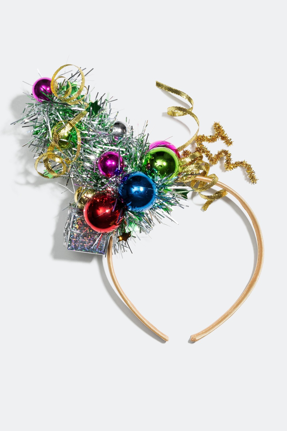 Hårbøjle med julekugler og glitter i gruppen Jul / Christmas Collection hos Glitter (321619)