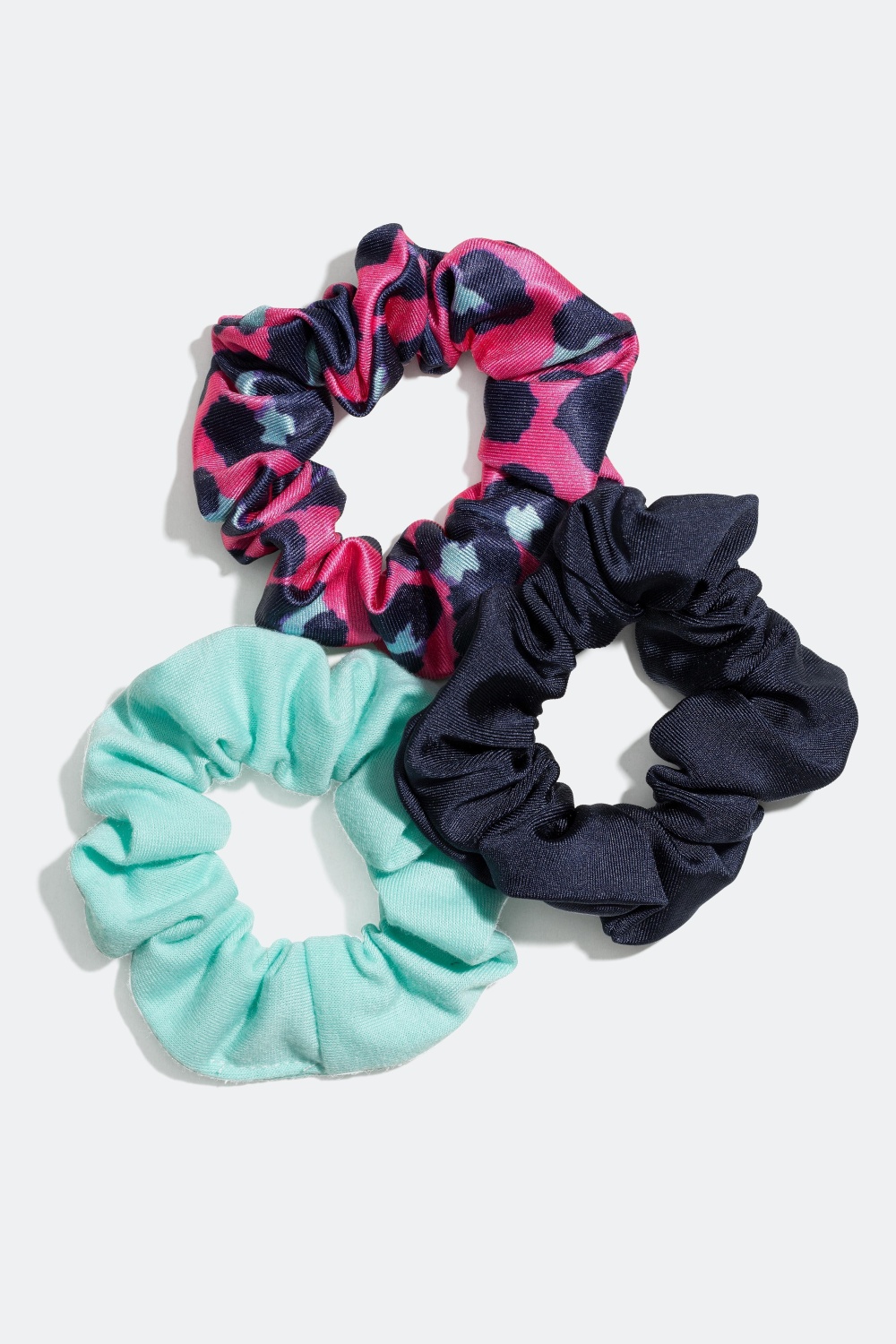 Scrunchies, 3-pak med forskellige farver og mønstre i gruppen Børn / Hårpynt til børn / Børnescrunchies hos Glitter (322626)