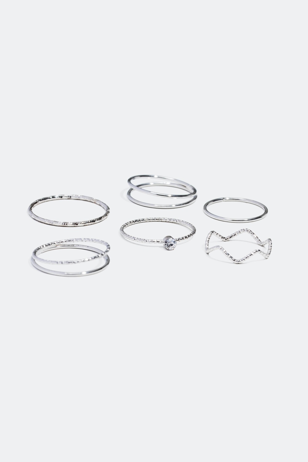 5 ringe, forskellige størrelser i gruppen Alle Smykker / Ringe / Tynde hos Glitter (323119)