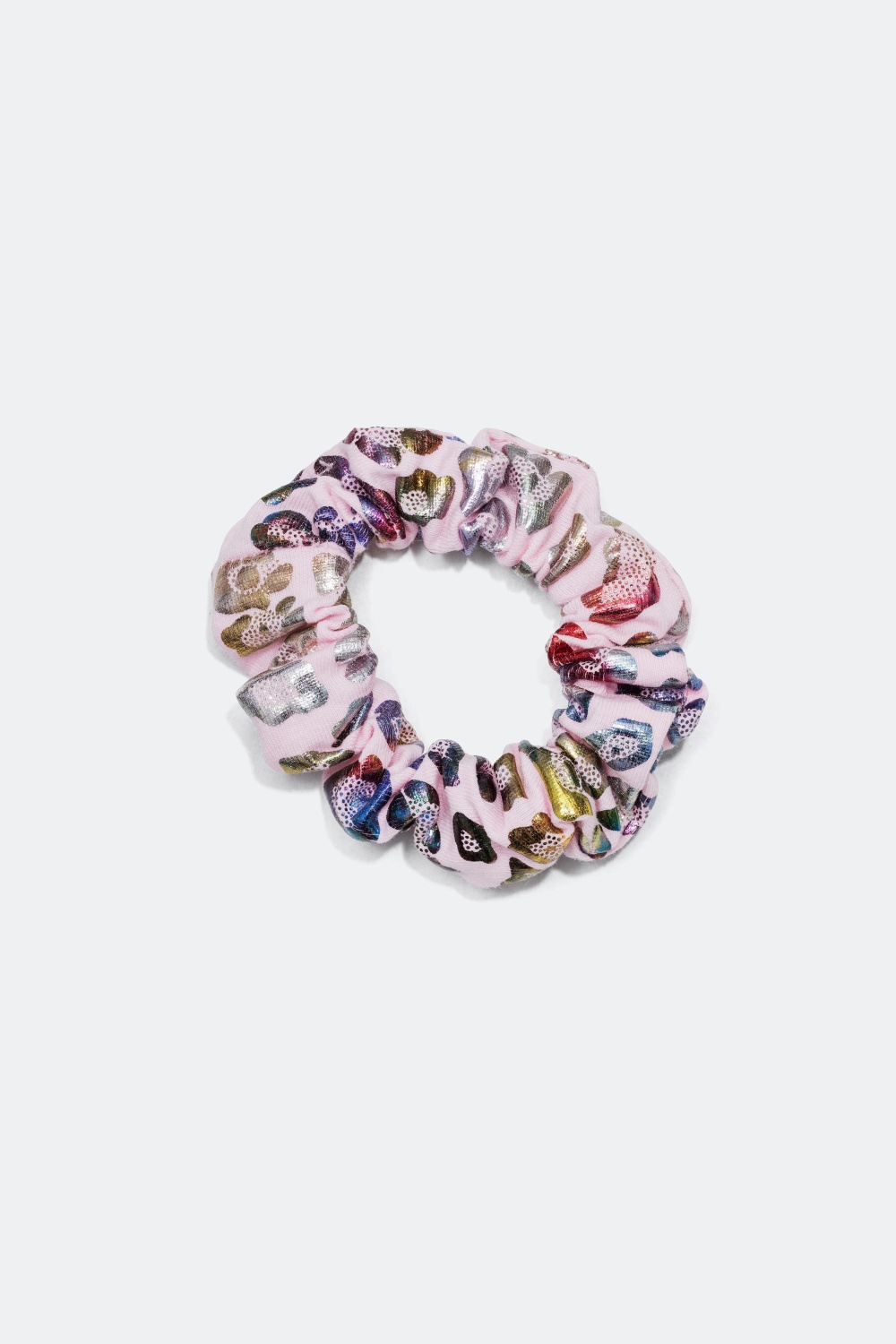 Lyserød scrunchie med leopardmønster i gruppen Børn / Hårpynt til børn / Børnescrunchies hos Glitter (323318)