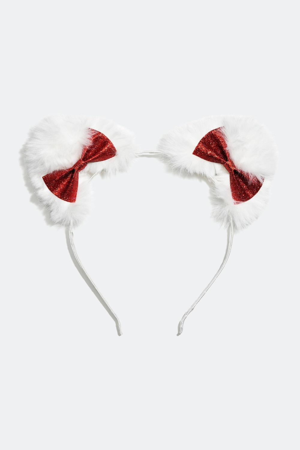 Hårbøjle med hvide bløde ører i gruppen Jul / Christmas Collection hos Glitter (324996)