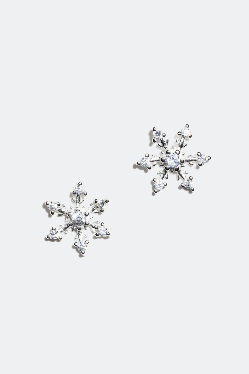 Øreringe i ægte sølv, snefnug i gruppen Jul / Christmas Collection hos Glitter (325368)