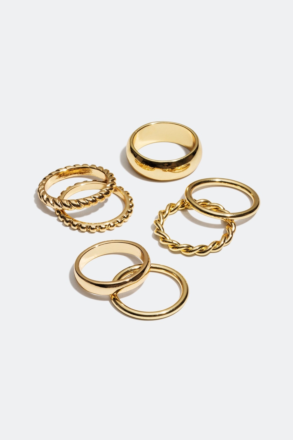 Ringe med forskellige mønstre, 7-pak