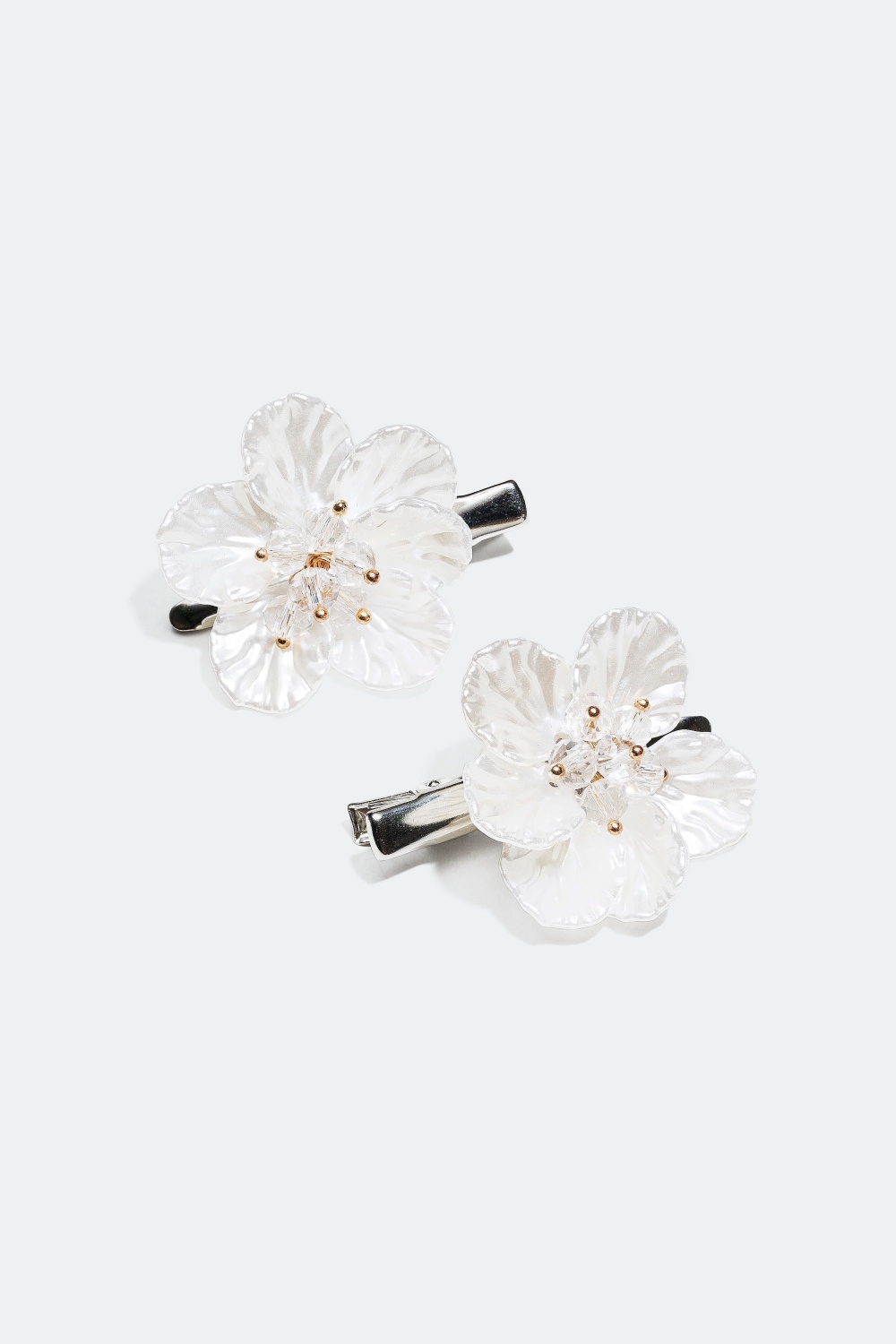 Hårklemmer med dekorative blomster i gruppen Håraccessories / Spænder & klemmer / Hårspænder hos Glitter (325531)