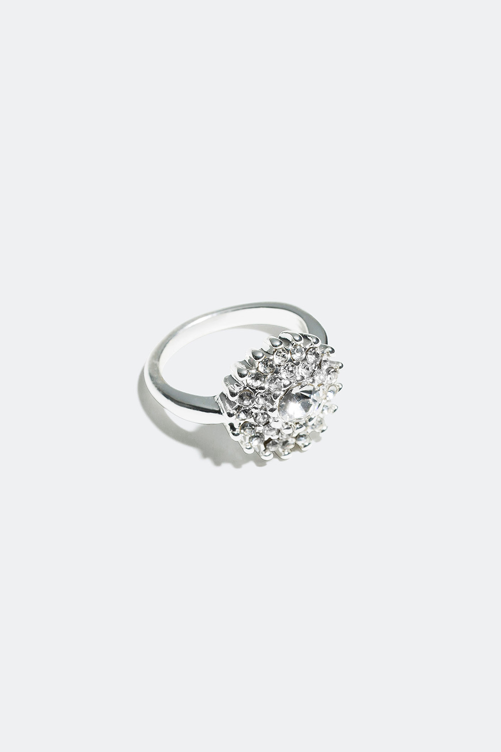 Blomsterformet ring med glassten i gruppen Smykker / Ringe / Similiringe hos Glitter (326862)