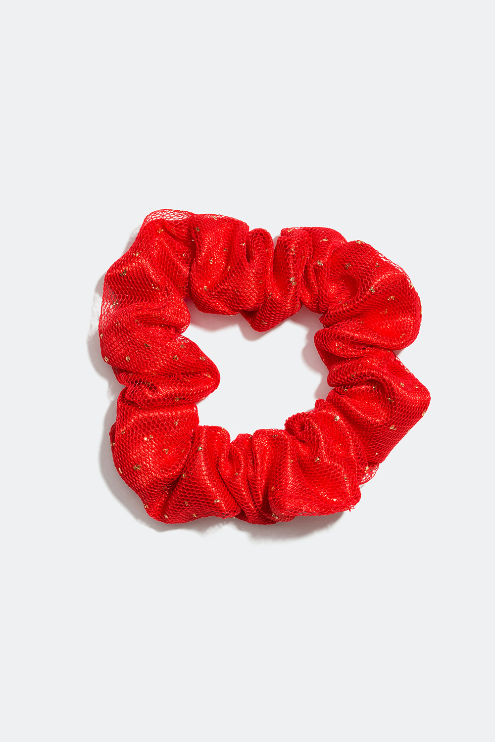 Scrunchie i rød med guldstænk i gruppen Børn / Hårpynt til børn / Børnescrunchies hos Glitter (327084)