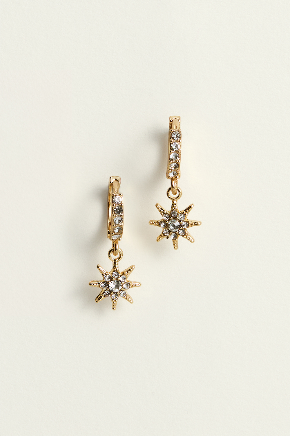 Hoops med stjerneformede vedhæng og glassten i gruppen Smykker / Øreringe / Hoops hos Glitter (327957661000)