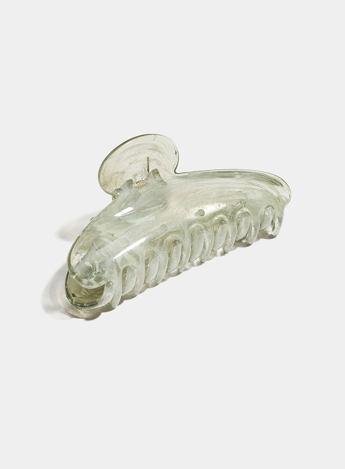 Grønmeleret hårklemme i gruppen Håraccessories / Spænder & klemmer / Hårklemmer hos Glitter (331001857600)