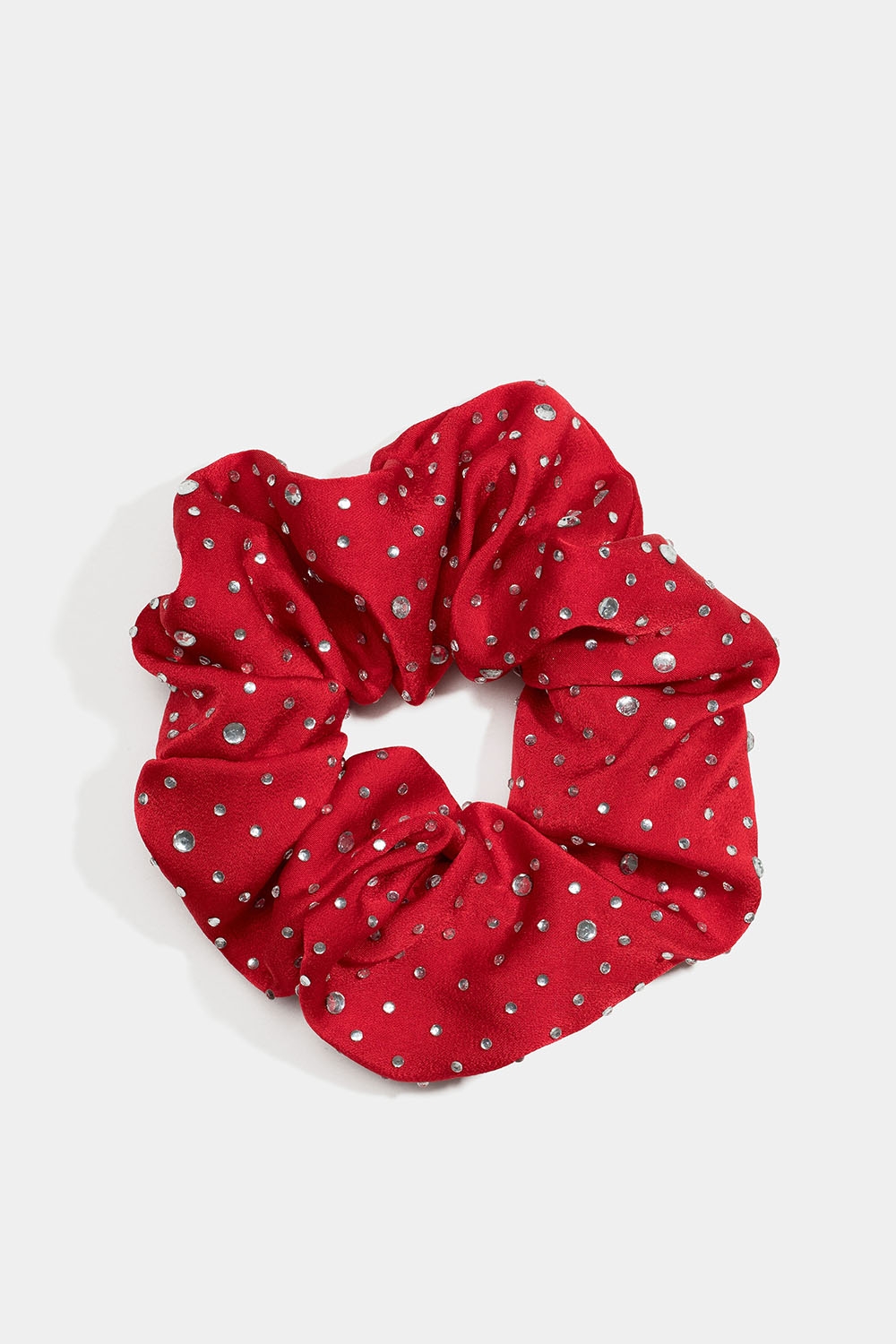 Rød scrunchie med glassten i gruppen Store week / hos Glitter (332001056000)